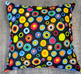 14x14 Throw Pillow Cover - Funky Dots
