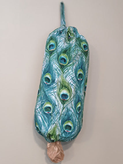 Grocery Bag Holder- Peacock