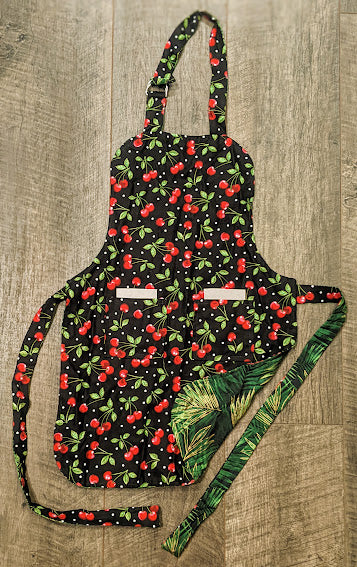 Reversible Apron - Cherries - Kids Medium