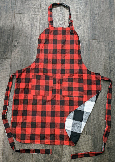 Reversible Apron - Buffalo Plaid - Adult Large