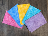 Cloth Napkin Set - Tie Dye Embroidery Theme
