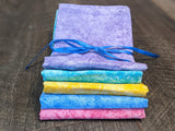 Cloth Napkin Set - Tie Dye Embroidery Theme