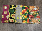 Cloth Napkin Set - Vegetable Market Theme