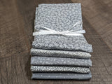 Cloth Napkin Set - Grey Motif Theme