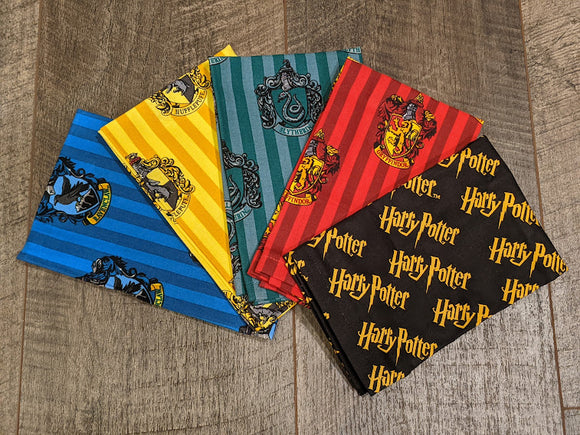 Cloth Napkin Set - Harry Potter Hogwarts Houses Theme