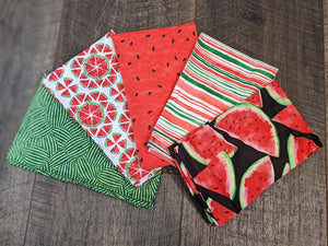 Cloth Napkin Set - Watermelon Theme