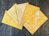 Cloth Napkin Set - Yellow Theme
