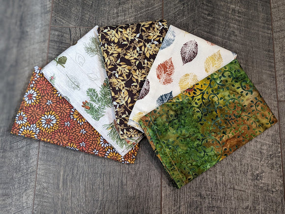 Cloth Napkin Set - Autumn Leaves