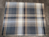 Cloth Napkin Set - Grey & Gold Plaid Theme
