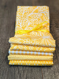 Cloth Napkin Set - Yellow Theme