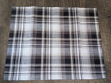 Cloth Napkin Set - Black & White Plaid Theme
