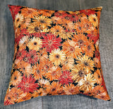 16x16 Throw Pillow Cover - Fall Flowers