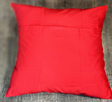 18x18 Throw Pillow Cover - Red Flowers